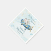 Schattige Elephant Plane Adventure begint Baby sho Servet (Hoek)