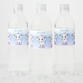 Schattige Elephant Water Bottle Label Waterfles Etiket