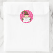 Schattige Elf Christmas Gift Label Sticker (Tas)