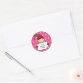 Schattige Elf Christmas Gift Label Sticker (Envelop)
