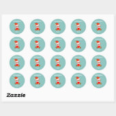 Schattige Elf en Thuisgemaakte Tekst Klassieke Ron Ronde Sticker (Vel)