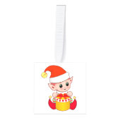 Schattige Elf & Engel Kerstmis Decoratie (Voorkant)