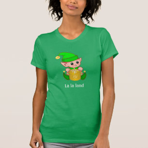 Schattige Elf & Gepersonaliseerde Tekst T-shirt