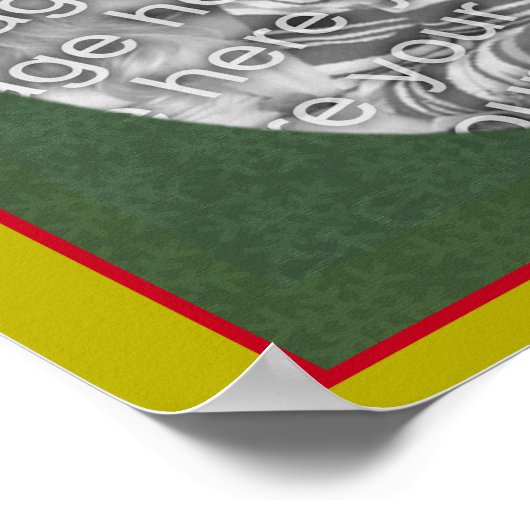 Schattige Elf Holiday Lijst Creëer Uw eigen foto Poster (Hoek)