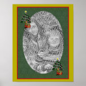 Schattige Elf Holiday Lijst Creëer Uw eigen foto Poster (Voorkant)