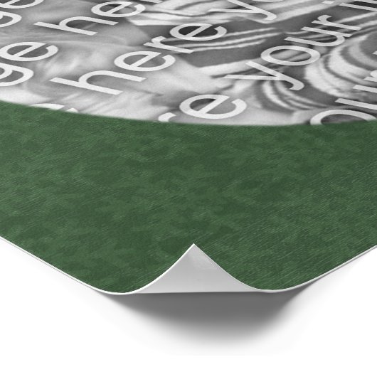 Schattige Elf Holiday Uw foto toevoegen Poster (Hoek)