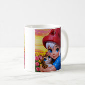 Schattige Elf Kat  Koffiemok (Voorkant rechts)
