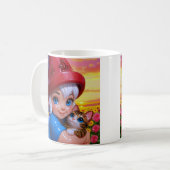 Schattige Elf Kat  Koffiemok (Voorkant links)