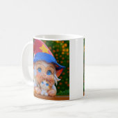 Schattige Elf Kat  Koffiemok (Voorkant links)