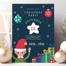 Schattige Elf Kerstfeest