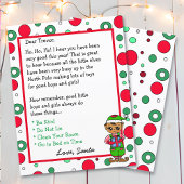 Schattige Elf Persoonlijke Brief van de Santa