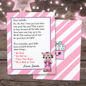 Schattige Elf Persoonlijke Brief van de Santa