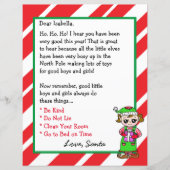 Schattige Elf Persoonlijke Brief van de Santa (Voorkant)