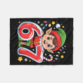 Schattige Elf Zes Zeven 6 7 Meme Grappig Kerst Kle Fleece Deken (Voorkant (Horizontaal))
