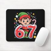 Schattige Elf Zes Zeven 6 7 Meme Grappig Kerst Kos Muismat (Met muis)