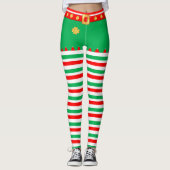 Schattige elfen gestreepte leggings (Voorkant)