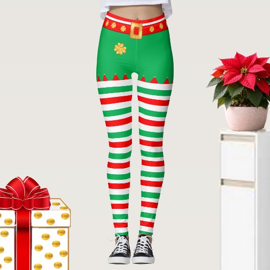 Schattige elfen gestreepte leggings