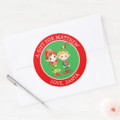 Schattige elfen | Van en naar Christmas Gift Label (Envelop)