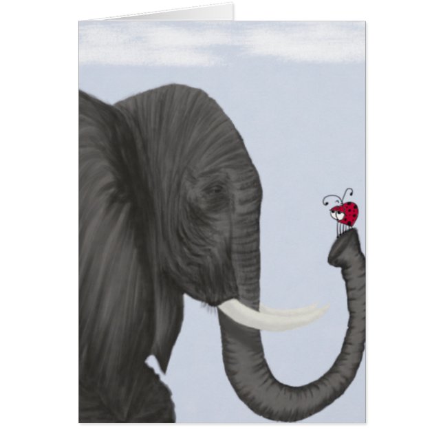 Schattige ellephant en luidolie (Voorkant)