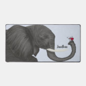 Schattige ellephant en luidolie bureaumat (Voorkant)
