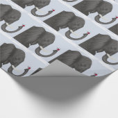 Schattige ellephant en luidolie cadeaupapier (Hoek)