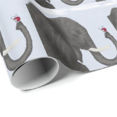 Schattige ellephant en luidolie cadeaupapier (Rol Hoek)