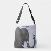 Schattige ellephant en luidolie crossbody tas (Voorkant)