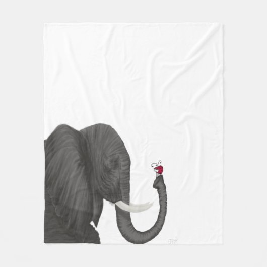 Schattige ellephant en luidolie fleece deken (Voorkant)