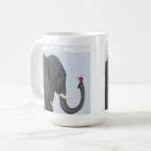 Schattige ellephant en luidolie koffiemok (Voorkant links)