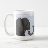 Schattige ellephant en luidolie koffiemok (Links)