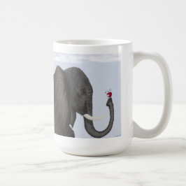 Schattige ellephant en luidolie koffiemok