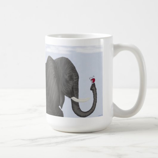 Schattige ellephant en luidolie koffiemok (Rechts)