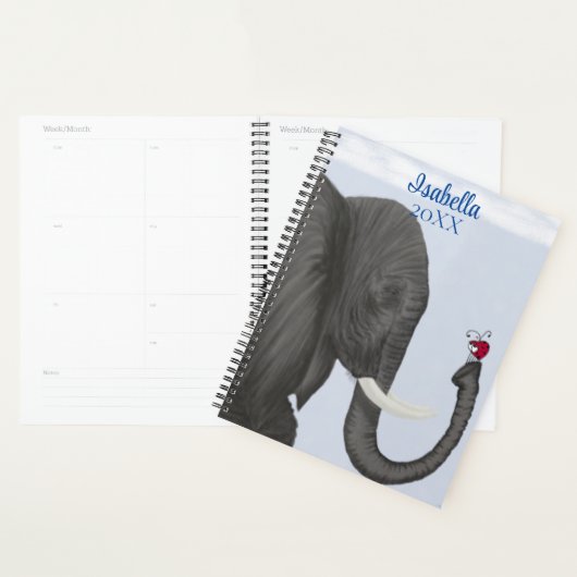 Schattige ellephant en luidolie planner (Display)