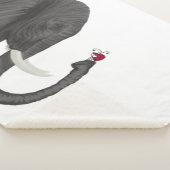 Schattige ellephant en luidolie sherpa deken (3/4)
