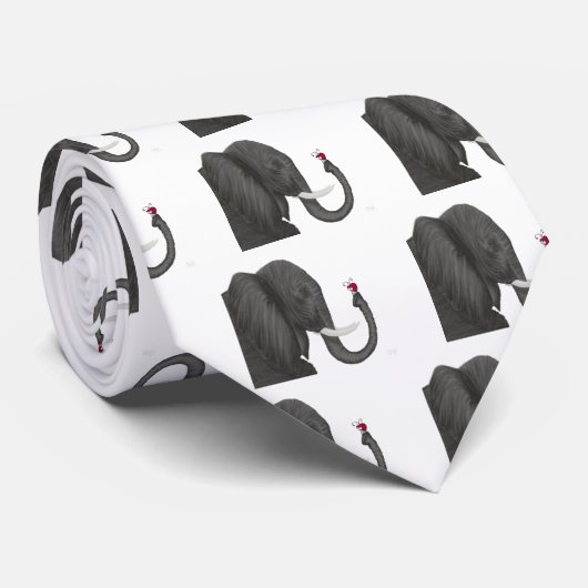 Schattige ellephant en luidolie stropdas (Opgerold)