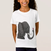 Schattige ellephant en luidolie t-shirt (Voorkant)
