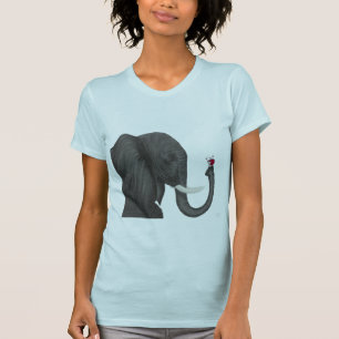 Schattige ellephant en luidolie t-shirt