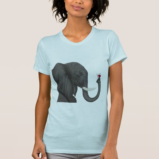 Schattige ellephant en luidolie t-shirt (Voorkant)
