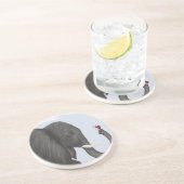 Schattige ellephant en luidolie zandsteen onderzetter (Zijkant)