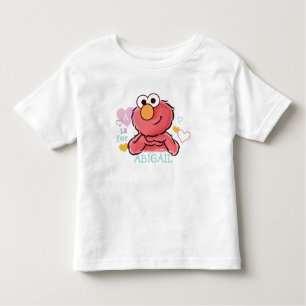 Schattige Elmo   Eigen naam toevoegen Kinder Shirts