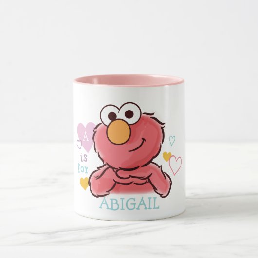 Schattige Elmo | Voeg je eigen naam toe Mok (Midden)
