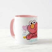 Schattige Elmo | Voeg je eigen naam toe Mok (Voorkant links)