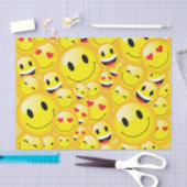 Schattige Emoticon Happy Emoji Kinder feestpapier Tissuepapier (Craft)