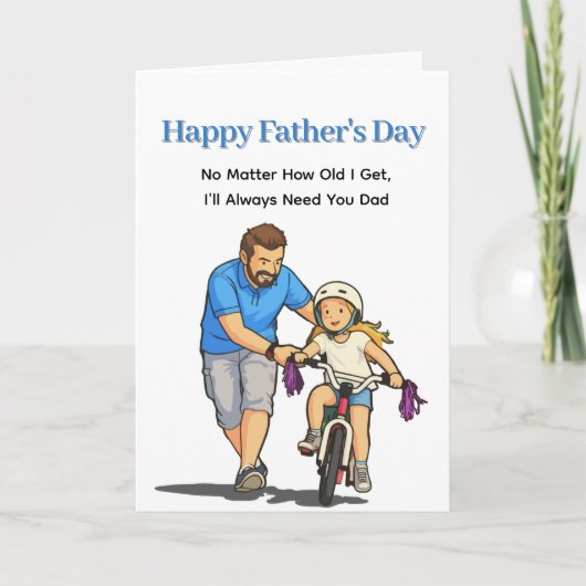 Schattige emotionele Vaderdag-groet Kaart (Voorkant)