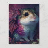 Schattige en Aardige Hamster Draak Briefkaart (Voorkant)