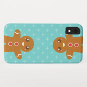 Schattige en blije peperkoek man voor Kerstmis Case-Mate iPhone Case (Achterkant (horizontaal))