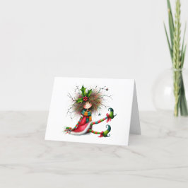 Schattige en eigenzinnig Wenskaart Bedankkaart