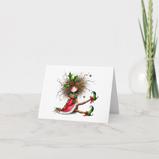 Schattige en eigenzinnig Wenskaart Bedankkaart (Voorkant)