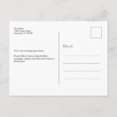 Schattige en Elegant Geboortekaartfoto Briefkaart (Achterkant)