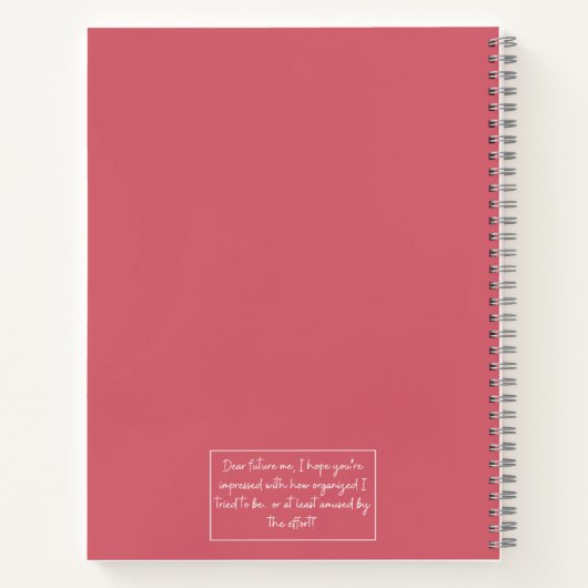 Schattige en elegant Notitieboek voor georganiseer (Achterkant)